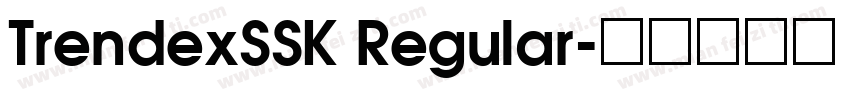 TrendexSSK Regular字体转换